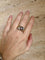 Bague 60 Bague cocktail rubis et diamants en or jaune et blanc 18 carats 58 Facettes