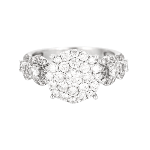 Bague 54.5 Bague en or blanc et diamants 58 Facettes DV0820-3-545-2
