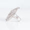 Bague 52 Bague Or Blanc Spirale Diamants 58 Facettes