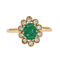 Bague 59 Bague Or Jaune - Emeraude et Diamants 58 Facettes RÉF 10006/13