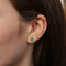Boucles d'oreilles Boucles d’oreilles fleur vintage en or 14k et émeraudes 58 Facettes 2601023