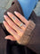 Bague 50 Bague en or jaune 18 carats sertie de diamants taille brillant 58 Facettes