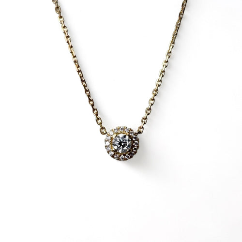 Collier Collier - Collier en or jaune 18k et diamants taille brillant 58 Facettes