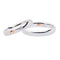 Bague Polello - Bague alliance en or blanc et rose avec diamant taille brillant 58 Facettes G2038B