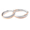 Bague Polello - Bague alliance en or blanc et or rose 58 Facettes G2882