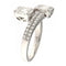 Bague Guidetti - Bague contrariée en or blanc avec diamants 58 Facettes G3141
