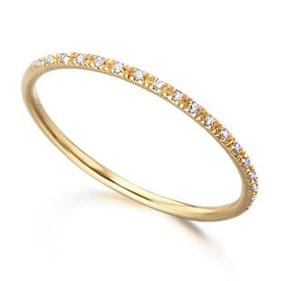 Bague LeCarré - Alliance en or jaune avec diamants 58 Facettes G3187