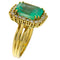 Bague Bague en or jaune avec émeraude 7,36 ct et diamants 58 Facettes G3606