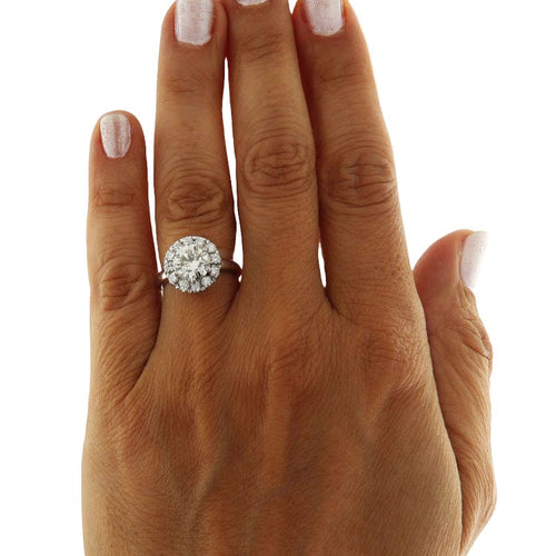 Bague 52 Bague vintage en or blanc 18 ct avec diamant 1,97 ct 58 Facettes G3874