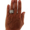Bague 54 Bague en or blanc 18 carats pavée de diamants 4,51 ct 58 Facettes G3802