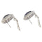 Boucles d'oreilles Boucles d’oreilles - or blanc 18 kt, saphirs et diamants taille brillant 58 Facettes G3818