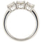 Bague 54 Bague trilogie en or blanc avec diamants taille brillant 2,12 ct 58 Facettes G3825