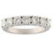 Bague 55 Alliance en or blanc 18 kt avec 7 diamants taille brillant 1,42 ct 58 Facettes G3828