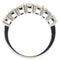 Bague 55 Alliance en or blanc 18 kt avec 7 diamants taille brillant 1,42 ct 58 Facettes G3828