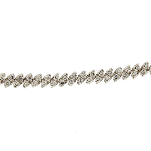Bracelet Bracelet tennis vintage en or blanc avec diamants 3,07 ct 58 Facettes G3845