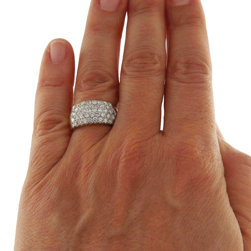 Bague 54 Bague vintage en or jaune 18 carats pavée de diamants 1,49 ct 58 Facettes G3872