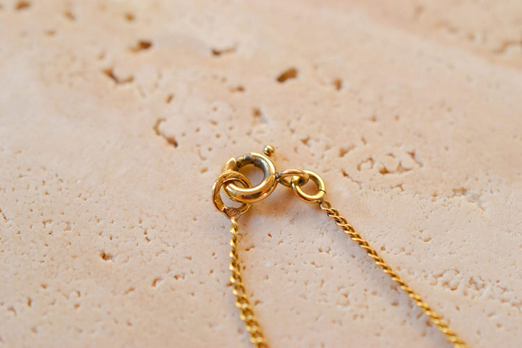 Gourmette enfant maille gourmette en or jaune, blanc et rose 18 carats 58 Facettes Ref.2753