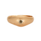 Bague 59 Bague jonc or jaune et diamant 58 Facettes SPEV 14