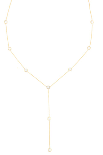 Collier Collier Tie en or blanc 18k et diamants 58 Facettes