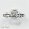 Bague 50 Bague mémoire en or blanc 750 et 22 diamants 58 Facettes 2525