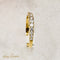 Bague 61.5 Bague demi-alliance en or jaune 18 carats avec diamants 58 Facettes 2506