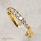 Bague 61.5 Bague demi-alliance en or jaune 18 carats avec diamants 58 Facettes 2506