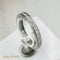 Bague 53 Bague alliance mémoire - Bague en or blanc 14K et diamants 58 Facettes 2497