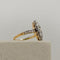 Bague 54 Bague navette édouardienne - Bague en or jaune 585 et diamants 58 Facettes 2919