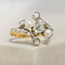 Bague 50 Bague ancienne - Cocktail en or jaune et blanc avec perles et diamants 58 Facettes 2922