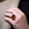 Bague Pomellato - Bague Iceberg en or rose et or blanc et Citrine 58 Facettes