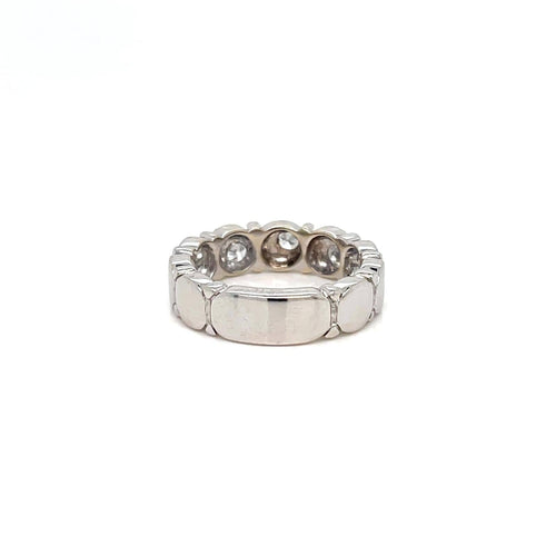 Bague 51 Marina B - Bague bandeau en or 18 carats et diamants 58 Facettes