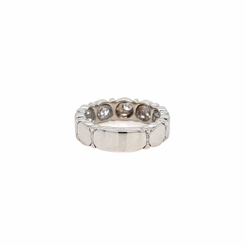 Bague 51 Marina B - Bague bandeau en or 18 carats et diamants 58 Facettes
