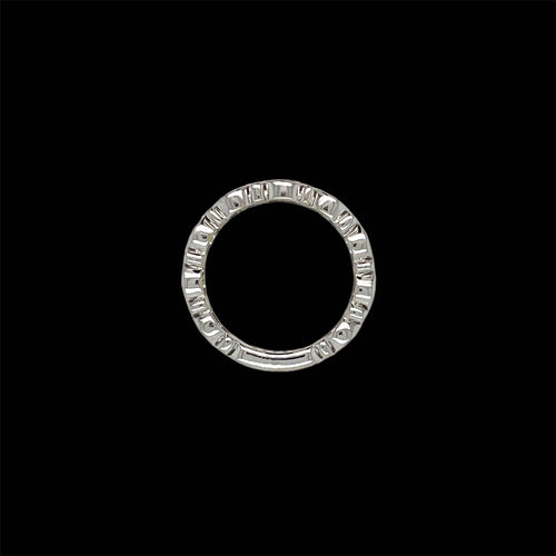 Bague 51 Marina B - Bague bandeau en or 18 carats et diamants 58 Facettes