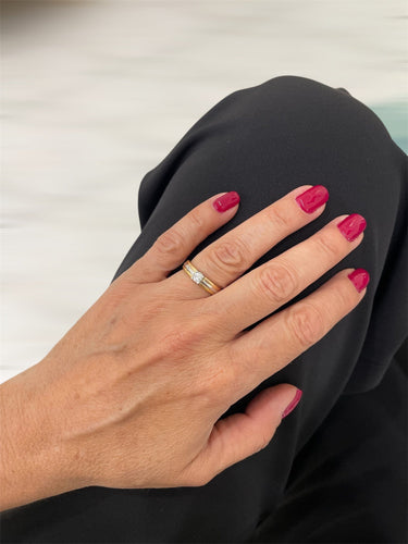Bague 52 Cartier Trinity - Bague solitaire en or 18 carats et diamant 58 Facettes