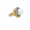 Bague 46 David Webb - Bague turban en or jaune 18k, perle des mers du Sud et diamants 58 Facettes