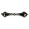 Broche Broche barrette Art déco à palmette en platine, diamants et onyx 58 Facettes
