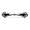 Broche Broche barrette Art déco à palmette en platine, diamants et onyx 58 Facettes