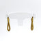 Boucles d'oreilles Créoles ovales torsadées en or 18K texturé 58 Facettes REF2563-331