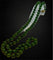 Collier Collier long - 80 perles de malachite en or jaune 18 carats 58 Facettes