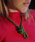 Collier Collier long - 80 perles de malachite en or jaune 18 carats 58 Facettes
