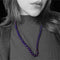 Collier Collier - 61 perles de lapis-lazuli et fermoir en or jaune 18 carats 58 Facettes