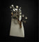 Broche Broche florale - Diamants taille rose en or et argent, Italie vers 1920 58 Facettes