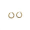 Boucles d'oreilles Créoles torsadées en or jaune 18K 58 Facettes