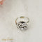 Bague 51.5 Bague vintage en or blanc 14 carats avec diamants 58 Facettes 2825