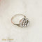 Bague 51.5 Bague vintage en or blanc 14 carats avec diamants 58 Facettes 2825