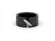 Bague 55 bague CHAUMET liens 081956 t55 en ceramique noir or blanc diamants 58 Facettes 272964