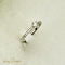 Bague 52.5 Bague halo en platine 950 avec solitaire et 16 diamants 58 Facettes 2821