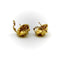 Boucles d'oreilles Jean Mahie - Boucles d’oreilles vintage modernes en or 22 carats 58 Facettes
