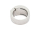 Bague 56 Chaumet Liens Croisés - Bague asymétrique GM en or blanc et diamants 58 Facettes 268855