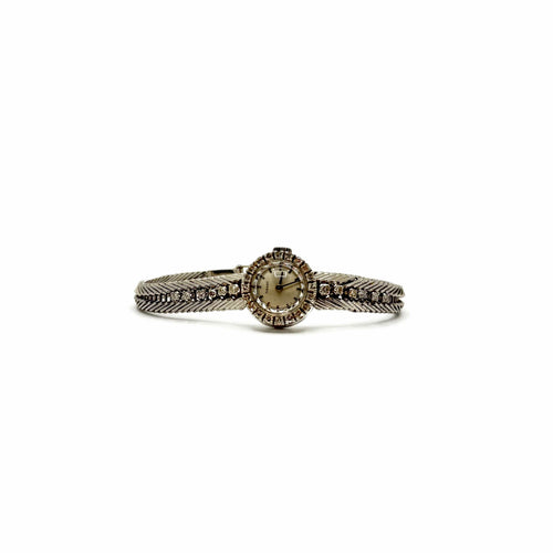 Montre Tissot - Montre de cocktail femme en or gris 18K sertie de diamants 58 Facettes REF24018-182
